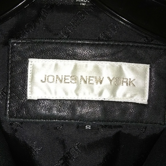 Jones New York Women's Leather Jacket Vintage: Leather is back in! - Picture 2 of 10